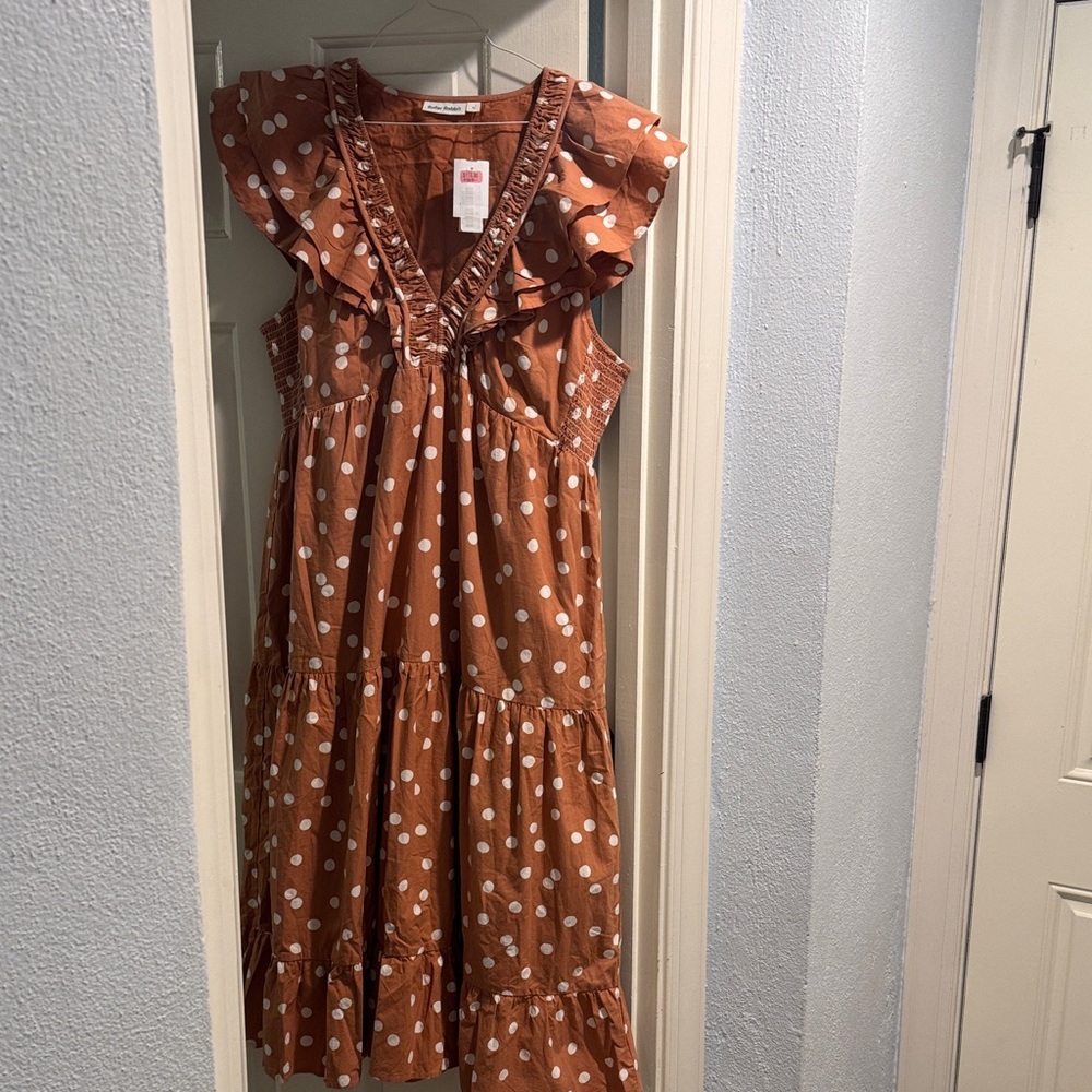 Roller Rabbit Brown Polka Dot Dress